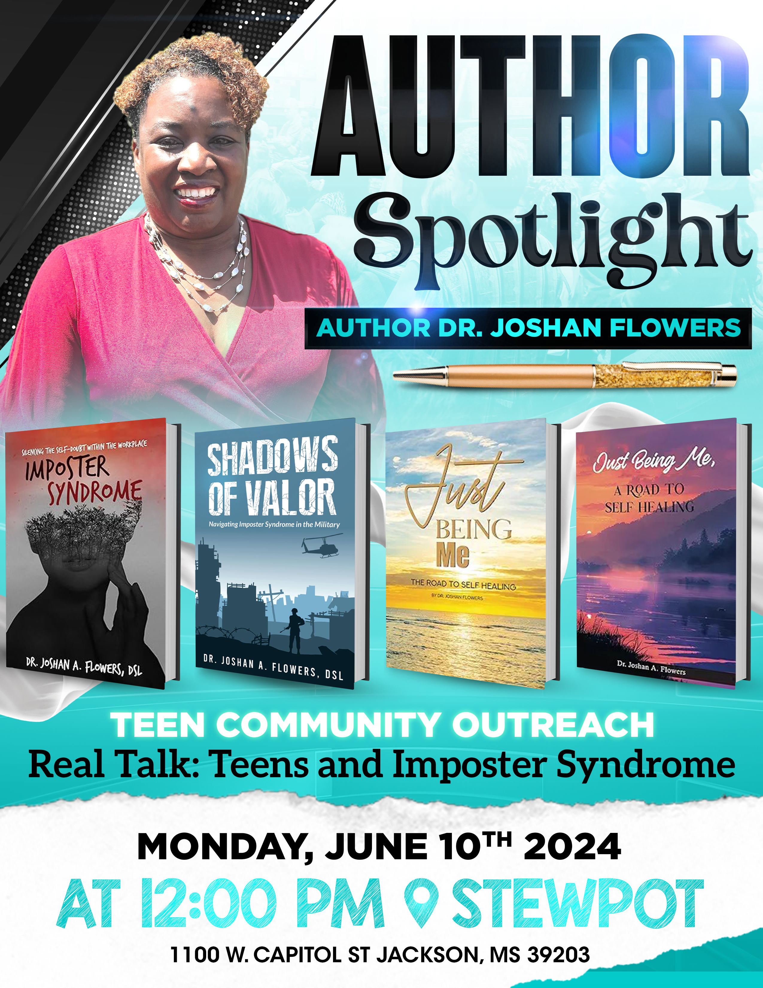 Real Talk Teens and Imposter Syndrome Jackson MS Flyer